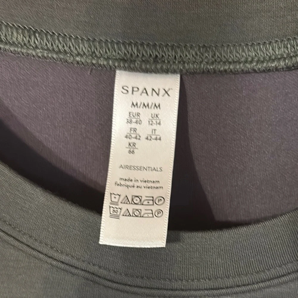 Spanx AirEssentials Crew Neck Dress Dark Palm NWT Medium - Picture 5 of 10